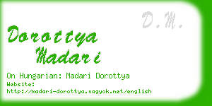 dorottya madari business card